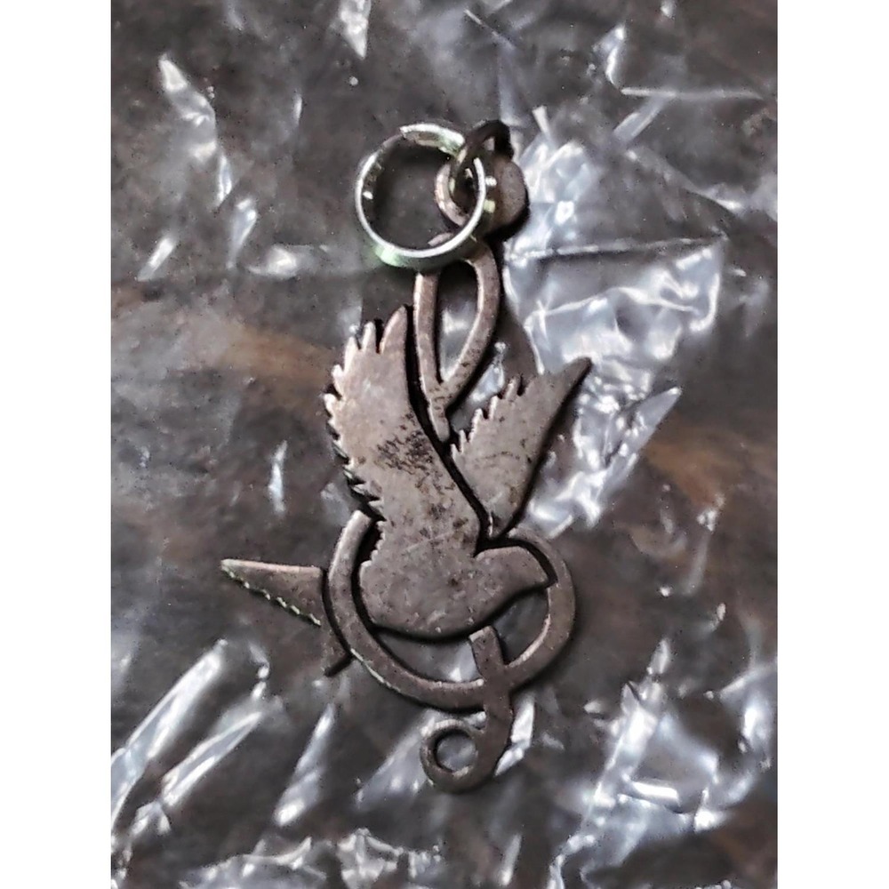 Vintage Sterling Silver Bird in Flight Dove Charm Pendant Stamped 925